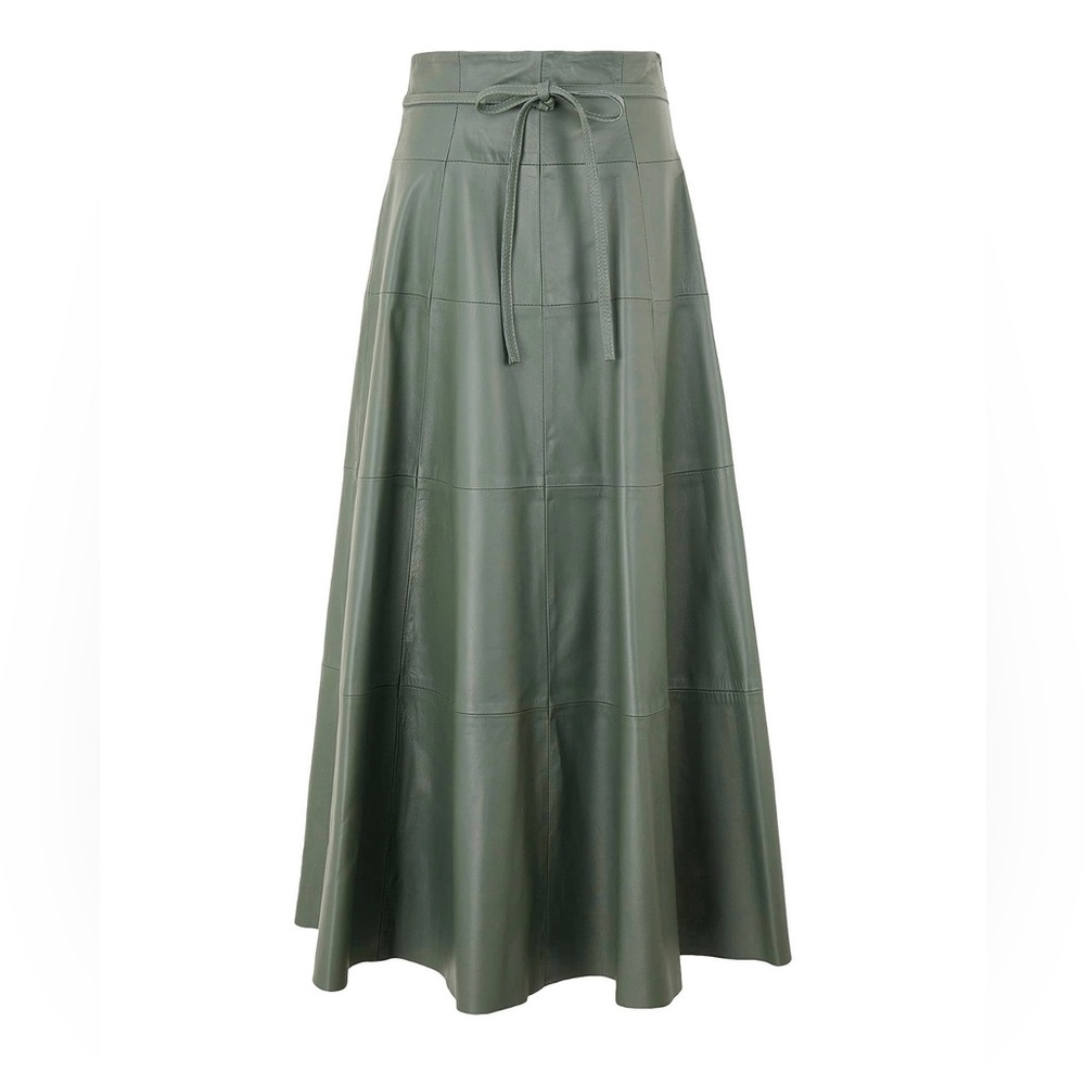 8 BY YOXX leather maxi skirt